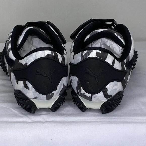 Puma Women’s Mostro White Camo Sneakers – Size 8.5 – Hook & Loop – Spikes – - Picture 4 of 5